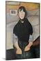 Young Woman of the People-Amedeo Modigliani-Mounted Giclee Print