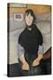 Young Woman of the People-Amedeo Modigliani-Stretched Canvas