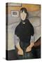 Young Woman of the People-Amedeo Modigliani-Stretched Canvas