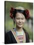 Young Woman of Yao Minority Mountain Tribe in Traditional Costume, Guangxi Province, China-Angelo Cavalli-Stretched Canvas