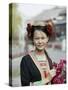 Young Woman of Yao Minority Mountain Tribe in Traditional Costume, Guangxi Province, China-Angelo Cavalli-Stretched Canvas