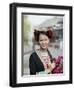 Young Woman of Yao Minority Mountain Tribe in Traditional Costume, Guangxi Province, China-Angelo Cavalli-Framed Photographic Print