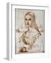 Young Woman on a Balcony (Florentine Noblewoman), by Raphael-null-Framed Photographic Print