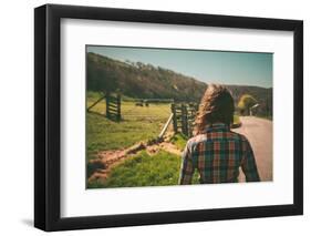 Young Woman on A Ranch-lolostock-Framed Photographic Print