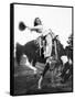 Young Woman on Phony Pony, Ca. 1940-null-Framed Stretched Canvas