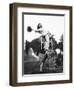 Young Woman on Phony Pony, Ca. 1940-null-Framed Premium Photographic Print