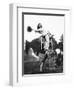 Young Woman on Phony Pony, Ca. 1940-null-Framed Premium Photographic Print