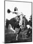 Young Woman on Phony Pony, Ca. 1940-null-Mounted Premium Photographic Print