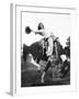 Young Woman on Phony Pony, Ca. 1940-null-Framed Photographic Print