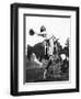 Young Woman on Phony Pony, Ca. 1940-null-Framed Photographic Print