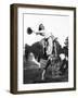 Young Woman on Phony Pony, Ca. 1940-null-Framed Photographic Print