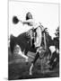 Young Woman on Phony Pony, Ca. 1940-null-Mounted Photographic Print