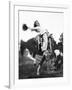 Young Woman on Phony Pony, Ca. 1940-null-Framed Photographic Print