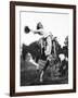 Young Woman on Phony Pony, Ca. 1940-null-Framed Photographic Print