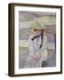 Young Woman on the Banks of the Greve, Jeune Femme au Bord de La Greve, 1901-Theo van Rysselberghe-Framed Giclee Print