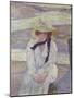 Young Woman on the Banks of the Greve, Jeune Femme au Bord de La Greve, 1901-Theo van Rysselberghe-Mounted Giclee Print