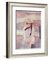 Young Woman on the Banks of the Greve River, 1901-Theo van Rysselberghe-Framed Giclee Print