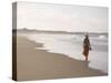 Young Woman on Tofo Beach Near Inhambane in Southern Mozambique-Julian Love-Stretched Canvas
