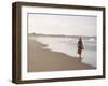 Young Woman on Tofo Beach Near Inhambane in Southern Mozambique-Julian Love-Framed Photographic Print