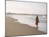 Young Woman on Tofo Beach Near Inhambane in Southern Mozambique-Julian Love-Mounted Photographic Print