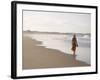 Young Woman on Tofo Beach Near Inhambane in Southern Mozambique-Julian Love-Framed Photographic Print