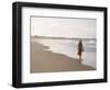 Young Woman on Tofo Beach Near Inhambane in Southern Mozambique-Julian Love-Framed Photographic Print