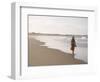 Young Woman on Tofo Beach Near Inhambane in Southern Mozambique-Julian Love-Framed Photographic Print