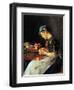 Young Woman Peeling Apples-Isidor Kaufmann-Framed Art Print