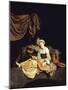 Young Woman Playing a Mandolin-Cornelis Bega-Mounted Giclee Print