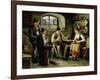 Young Woman Playing a Zither-Carl Ostersetzer-Framed Giclee Print
