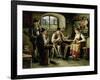 Young Woman Playing a Zither-Carl Ostersetzer-Framed Giclee Print