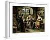 Young Woman Playing a Zither-Carl Ostersetzer-Framed Giclee Print