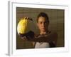 Young Woman Playing Beach Volleyball-null-Framed Photographic Print