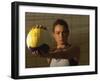 Young Woman Playing Beach Volleyball-null-Framed Photographic Print