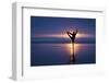 Young Woman Playing on Beach During Beautiful Sunset. Manzanita, Oregon-Justin Bailie-Framed Photographic Print