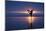 Young Woman Playing on Beach During Beautiful Sunset. Manzanita, Oregon-Justin Bailie-Mounted Photographic Print