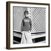 Young Woman Portrait, Ca. 1913-null-Framed Photographic Print