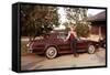 Young Woman Pose with Her New Car, Ca. 1974-null-Framed Stretched Canvas