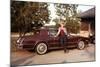 Young Woman Pose with Her New Car, Ca. 1974-null-Mounted Photographic Print