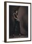 Young Woman Posing in Studio-Luis Beltran-Framed Photographic Print