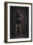 Young Woman Posing in Studio-Luis Beltran-Framed Photographic Print