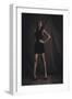 Young Woman Posing in Studio-Luis Beltran-Framed Photographic Print