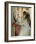 Young Woman Powdering Her Face, 1877-Berthe Morisot-Framed Giclee Print