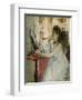 Young Woman Powdering Her Face, 1877-Berthe Morisot-Framed Giclee Print