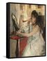 Young Woman Powdering Her Face-Berthe Morisot-Framed Stretched Canvas