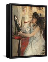 Young Woman Powdering Her Face-Berthe Morisot-Framed Stretched Canvas