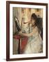 Young Woman Powdering Her Face-Berthe Morisot-Framed Giclee Print