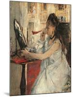Young Woman Powdering Her Face-Berthe Morisot-Mounted Giclee Print