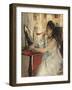 Young Woman Powdering Her Face-Berthe Morisot-Framed Giclee Print