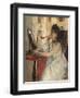 Young Woman Powdering Her Face-Berthe Morisot-Framed Giclee Print